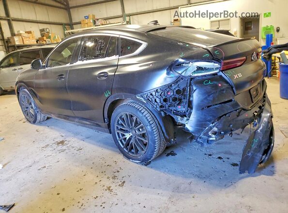 5UXCY6C07N9M14379 2022 BMW X6 Black Tył lewy