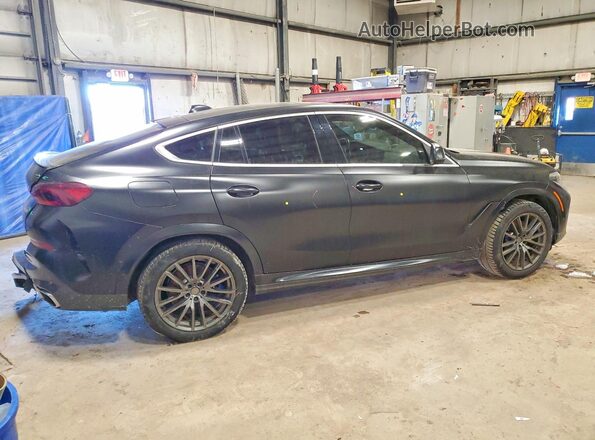 5UXCY6C07N9M14379 2022 BMW X6 Black Tył prawy