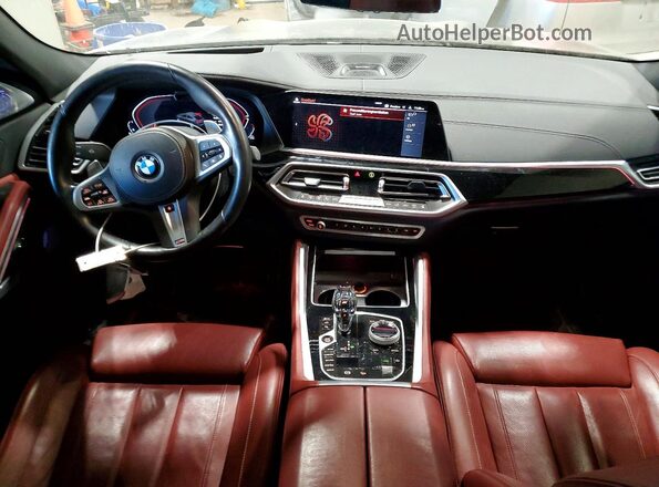 5UXCY6C07N9M14379 2022 BMW X6 Black Widok deski rozdzielczej