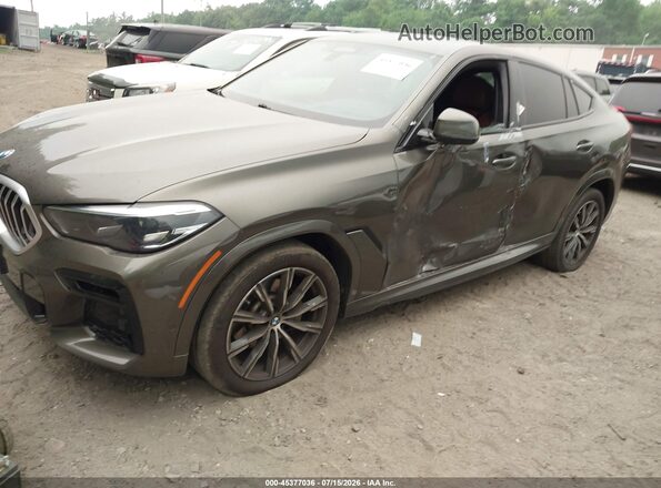 5UXCY6C07P9N47002 2023 BMW X6 Green Передня ліва чверть