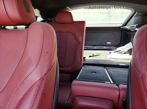 5UXCY6C08N9K30133 2022 BMW X6 Blue Rear seats view