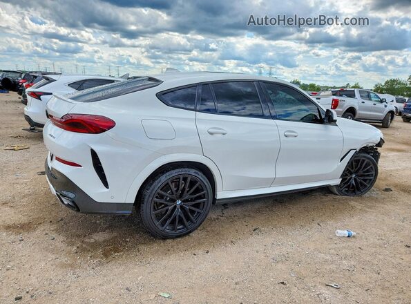 5UXCY6C0XM9E28374 2021 BMW X6 White Rear right