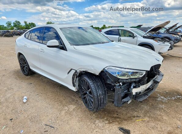 5UXCY6C0XM9E28374 2021 BMW X6 White Front right