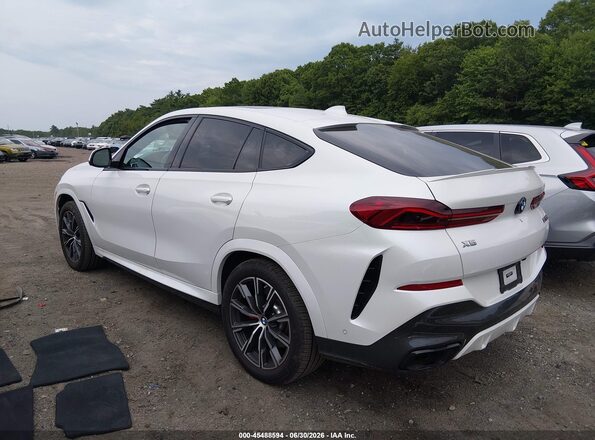 5UXCY8C02M9F92021 2021 BMW X6 White უკანა მარცხენა