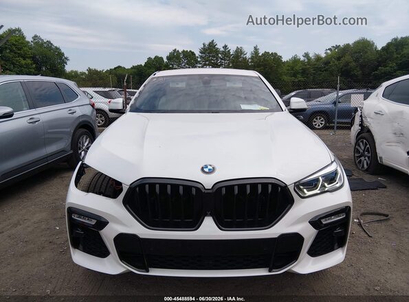 5UXCY8C02M9F92021 2021 BMW X6 White უკანა სალონის ხედი