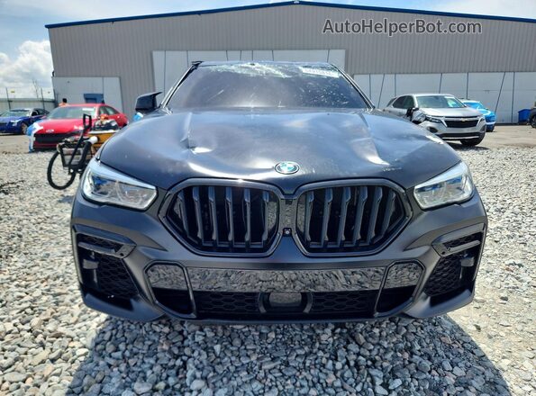 5UXCY8C02N9K45397 2022 BMW X6 Black წინა ხედი