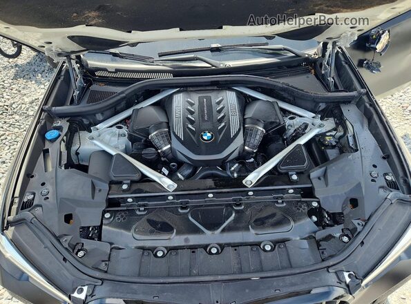 5UXCY8C02N9K45397 2022 BMW X6 Black ძრავის განყოფილების ხედი