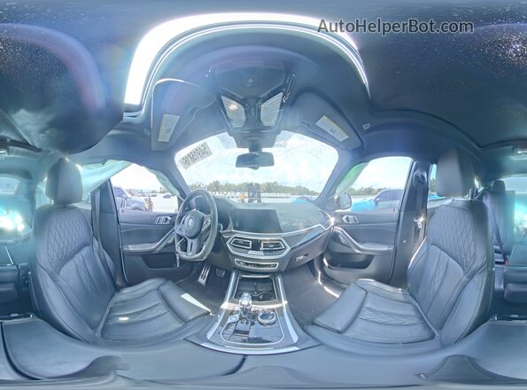 5UXCY8C02N9K45397 2022 BMW X6 Black სალონის 360-გრადუსიანი ხედი
