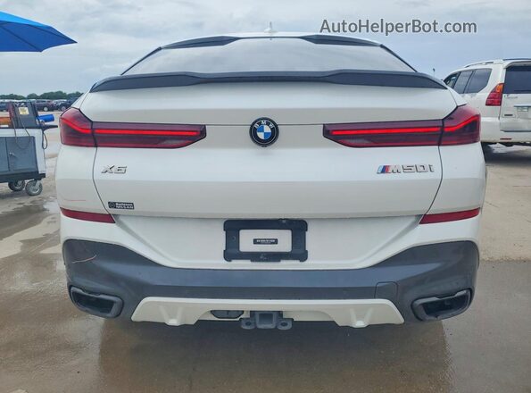 5UXCY8C0XM9D82847 2021 BMW X6 White Vista trasera