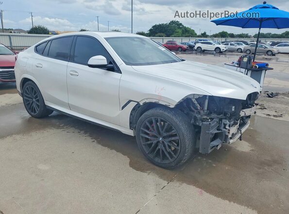 5UXCY8C0XM9D82847 2021 BMW X6 White Delantero derecho