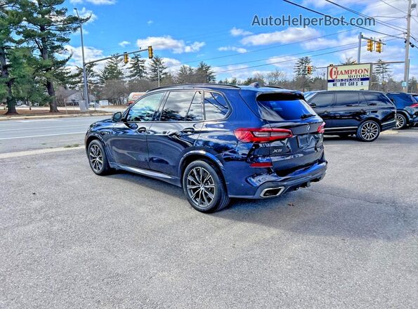 5UXJU2C51KLN64669 2019 BMW X5 Blue უკანა მარჯვენა