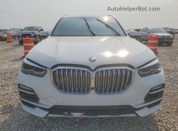 5UXJU2C51KLN66700 2019 BMW X5 White Դիմացի տեսք