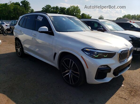 5UXJU2C53KLN66228 2019 BMW X5 White Przód prawy