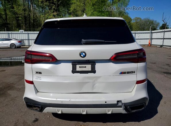 5UXJU4C01LLE45623 2020 BMW X5 White Вид ззаду