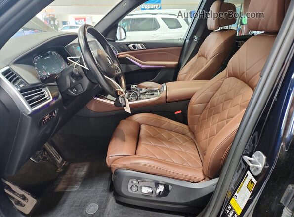 5UXJU4C01P9R91533 2023 BMW X5 Black წინა სალონის ხედი