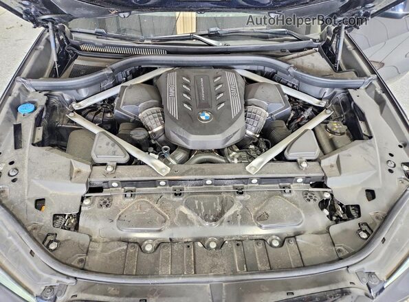 5UXJU4C01P9R91533 2023 BMW X5 Black ძრავის განყოფილების ხედი