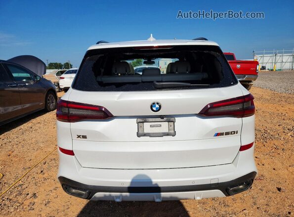 5UXJU4C05L9C67180 2020 BMW X5 White Widok z tyłu