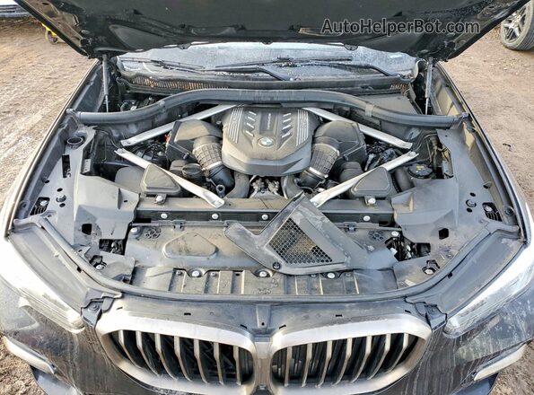 5UXJU4C09P9P95713 2023 BMW X5 Black Vista del compartimento del motor