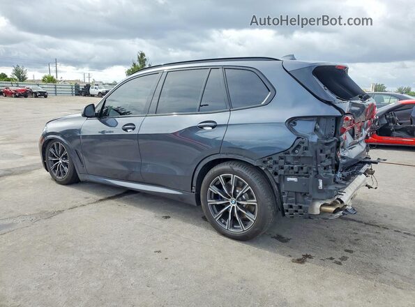 5UXJU4C0XM9D96162 2021 BMW X5 Gray Rear left