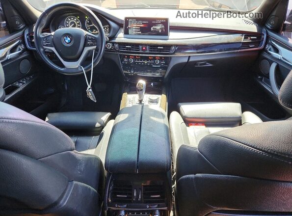 5UXKR0C31H0V82012 2017 BMW X5 Black წინა პანელის ხედი