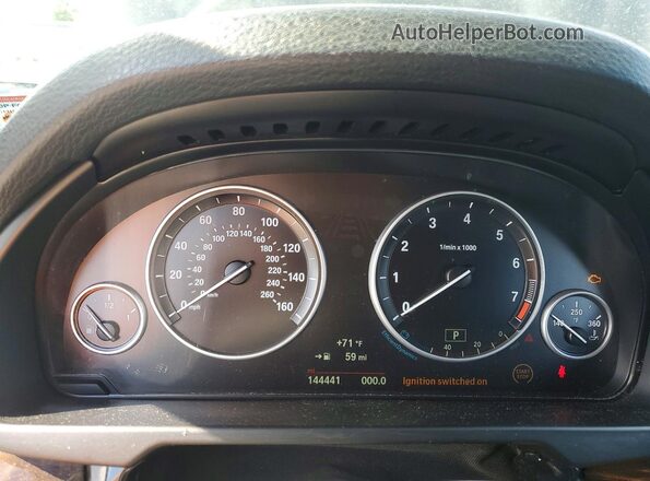 5UXKR0C34H0V71876 2017 BMW X5 Black Instrument cluster view