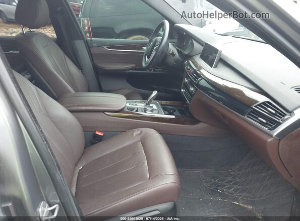 5UXKR0C34H0V80349 2017 BMW X5 Gray Вид салону спереду