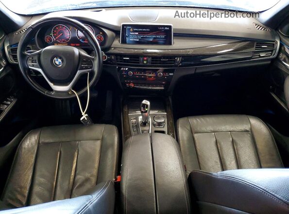 5UXKR0C36H0V80966 2017 BMW X5 Black Vista del salpicadero