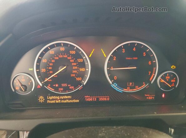 5UXKR0C36H0V80966 2017 BMW X5 Black Vista del cuadro de instrumentos