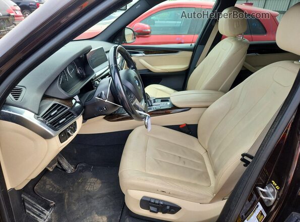 5UXKR0C38H0V73825 2017 BMW X5 Фиолетовый Вид салона спереди