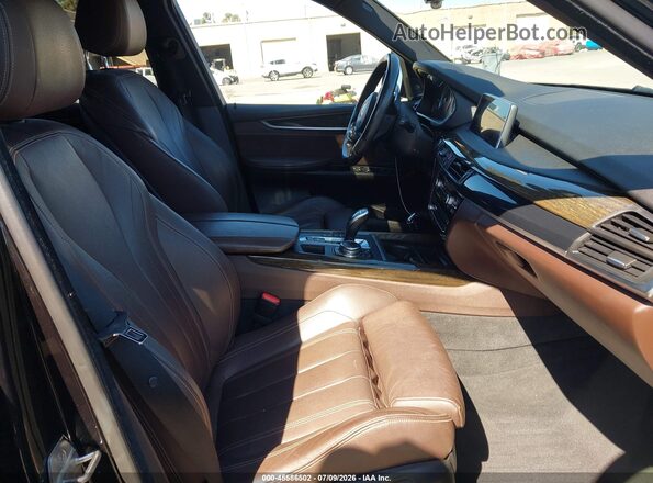 5UXKR0C50G0S89606 2016 BMW X5 Black Front interior view