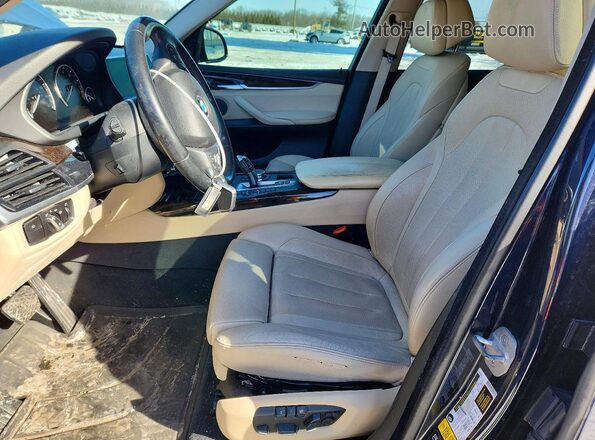 5UXKR0C52G0P29227 2016 BMW X5 Blue Widok wnętrza z przodu