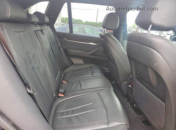 5UXKR0C52J0X87667 2018 BMW X5 Black უკანა სავარძლების ხედი