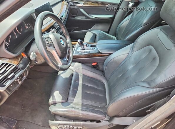 5UXKR0C53G0U11259 2016 BMW X5 Black Вид салону спереду