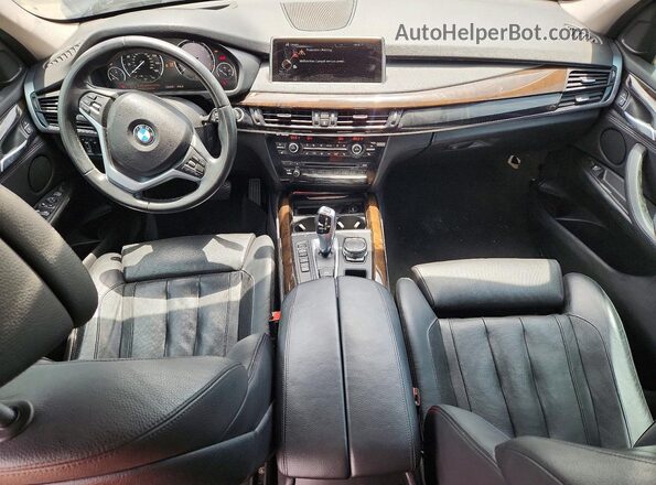 5UXKR0C53G0U11259 2016 BMW X5 Black Вид панелі приладів
