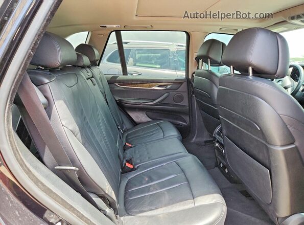 5UXKR0C53G0U11259 2016 BMW X5 Black Вид задньої частини салону