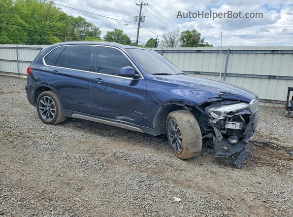 5UXKR0C53JL076929 2018 BMW X5 Синий Передняя правая четверть
