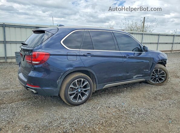 5UXKR0C53JL076929 2018 BMW X5 Синий Задняя правая четверть