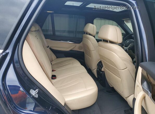5UXKR0C53JL076929 2018 BMW X5 Синий Вид задней части салона