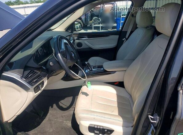5UXKR0C54G0P26135 2016 BMW X5 Charcoal Widok wnętrza z przodu