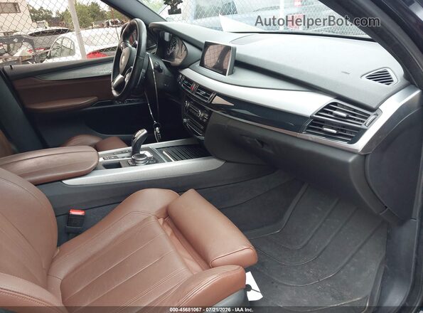 5UXKR0C54G0P32890 2016 BMW X5 Blue Вид салону спереду