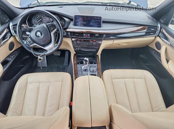 5UXKR0C54H0U50878 2017 BMW X5 Blue წინა პანელის ხედი