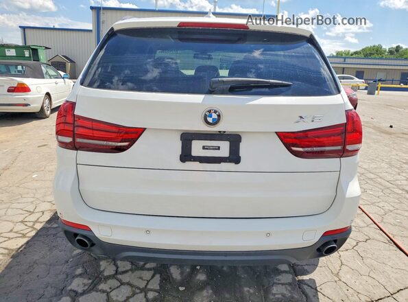 5UXKR0C56G0P20370 2016 BMW X5 White Widok z tyłu