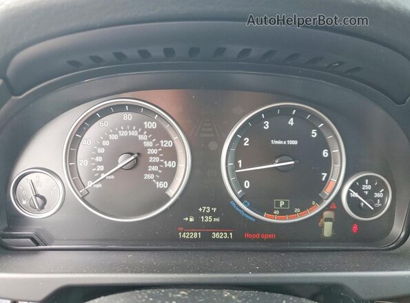 5UXKR0C56G0S87309 2016 BMW X5 Серый Вид щитка приборов
