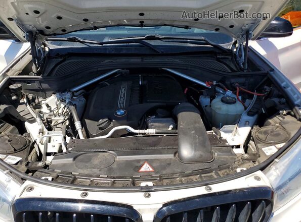 5UXKR0C58G0P33024 2016 BMW X5 White Вид підкапотного простору