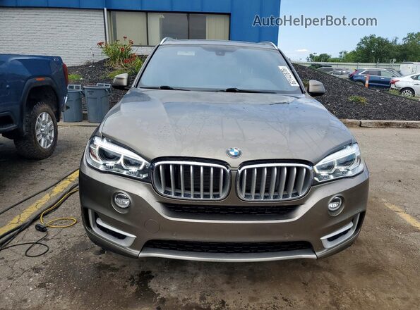 5UXKR0C58H0V67136 2017 BMW X5 Tan Widok z przodu