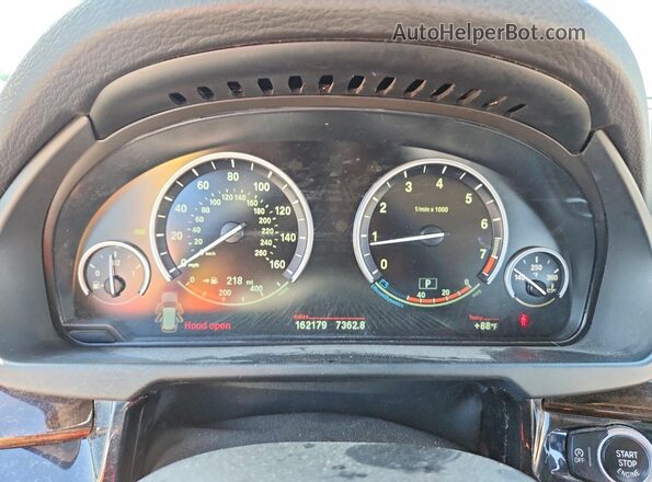 5UXKR0C59G0P25532 2016 BMW X5 White Vista del cuadro de instrumentos