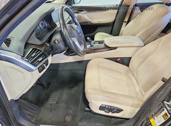 5UXKR0C59G0S87112 2016 BMW X5 Charcoal Widok wnętrza z przodu