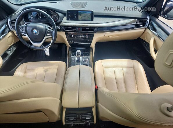 5UXKR0C59JL074277 2018 BMW X5 Black Առջևի վահանակի տեսք
