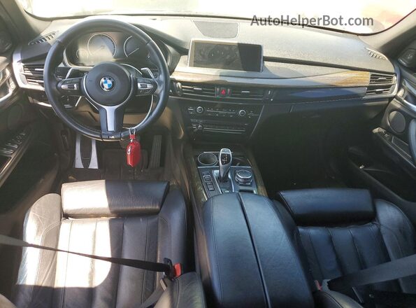 5UXKR0C5XG0P20422 2016 BMW X5 White Dashboard view