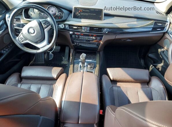 5UXKR0C5XG0P32585 2016 BMW X5 Black Առջևի վահանակի տեսք